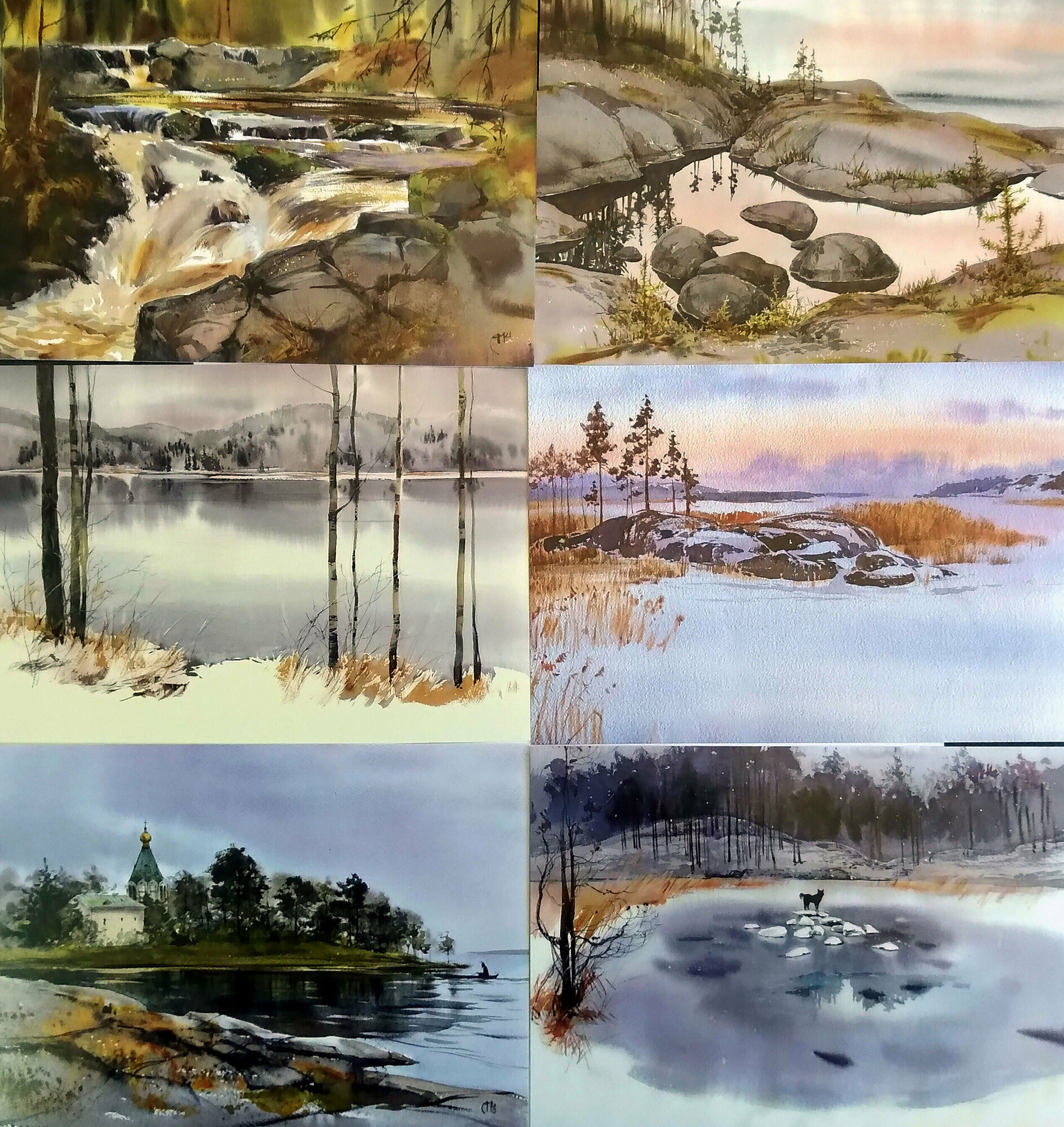 Северное Приладожье. Набор из 12 открыток — фото 1