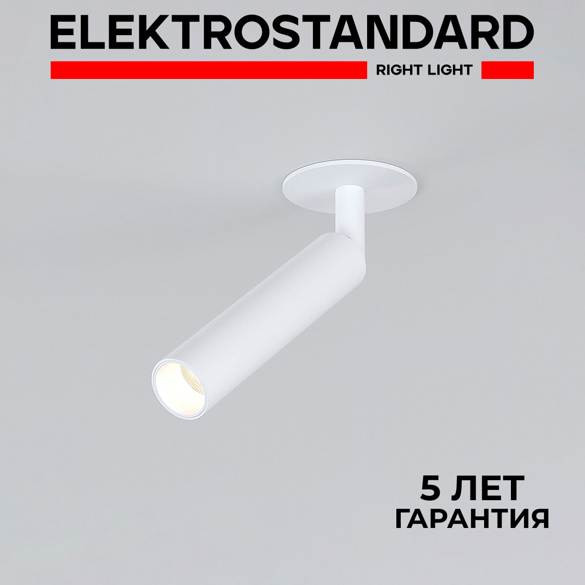 Спот / Встраиваемый светодиодный светильник с поворотным плафоном Elektrostandard Diffe 25027/LED 5W 4200K белый