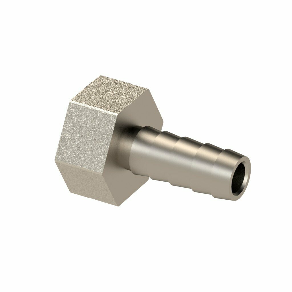 Штуцер d14х1/2", никель, латунь, внутренняя резьба, РосТурПласт
