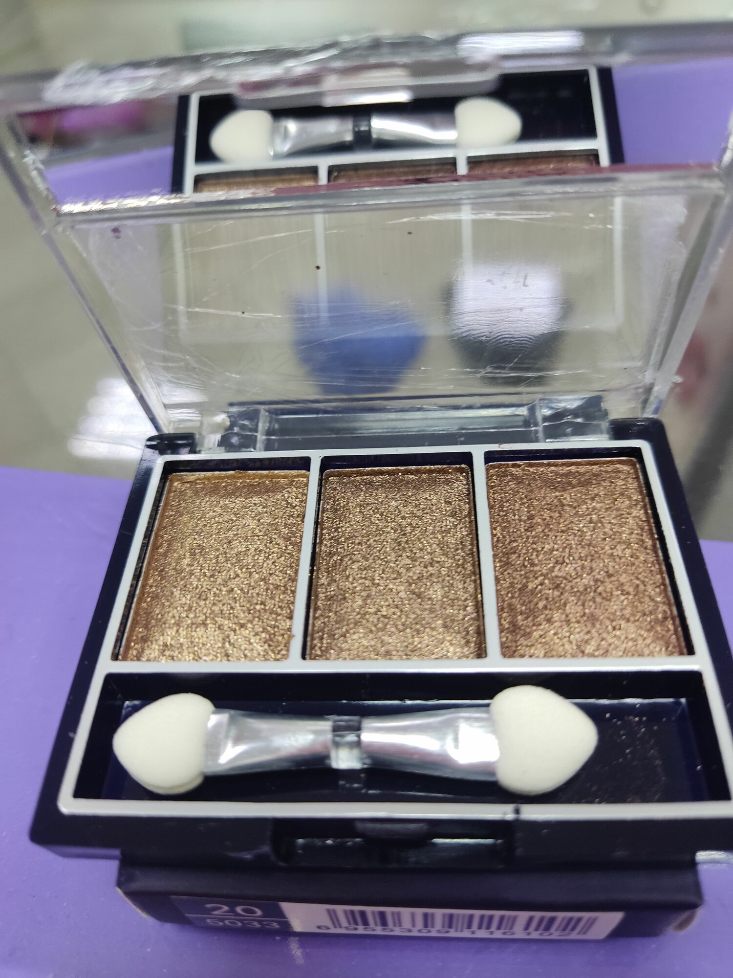 MildLook Тени для век 3-х цветные ES D-5033 тон №20 с перламутром