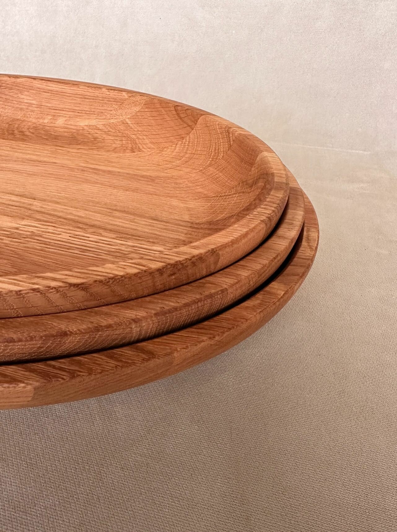 Блюдо овальное комплект из 3х, ДУБ, 47*32*7 (см) — фото 1