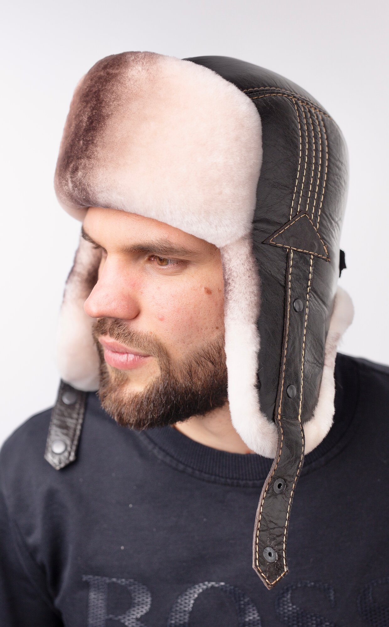 Шапка-ушанка для мужчин