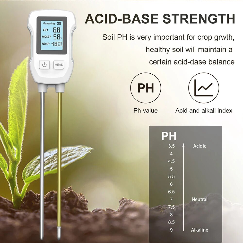 Детекторы Утечек И Электрических Разрядов Aideepen Soil PH Tester, Soil PH Tester