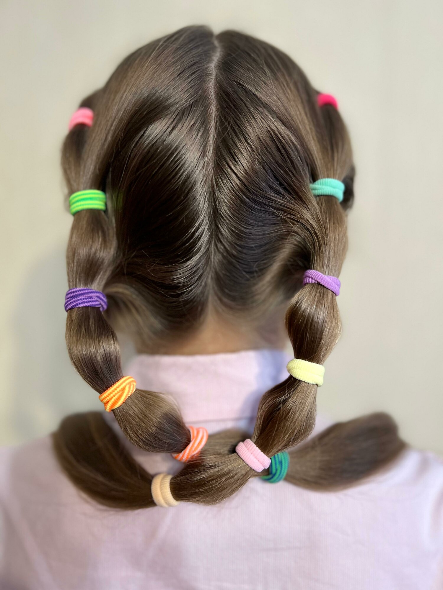 Набор резинок для волос "Яркие полосатые", 70 штук, диаметр 2.5см, в упаковке zip-lock — фото 1