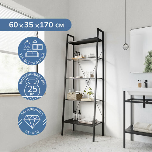 Стеллаж 60x35x170 Ulitka Camelot черный 9310₽
