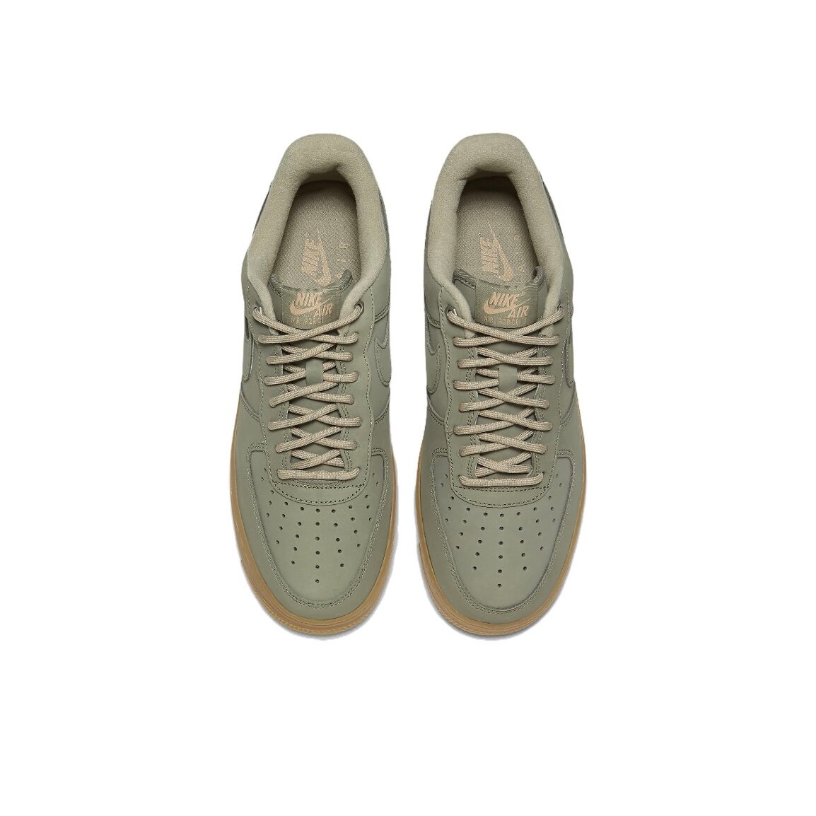 Кроссовки NIKE Air Force 1, размер Размер: 45 (11 US, 29 см), зелeный — фото 1