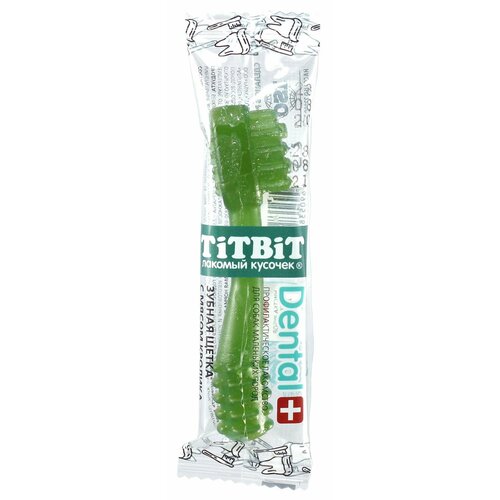 Лакомство TiTBiT DENTAL+ зубная щётка с кроликом для собак мелких пород (13 г)