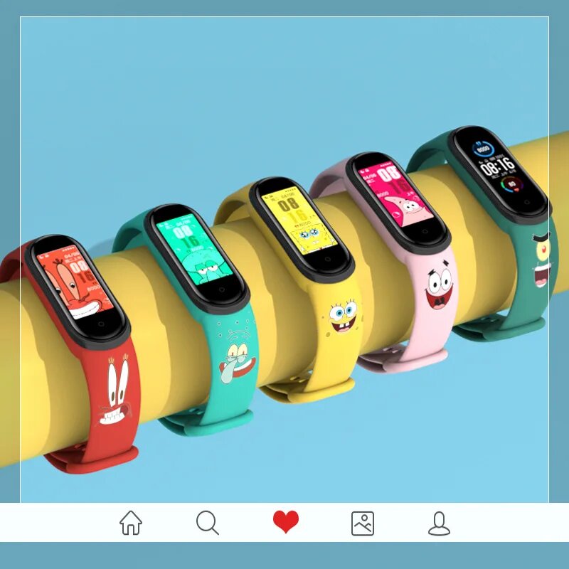 Изображение Ремешок SpongeBob SquarePants для Xiaomi Mi Band