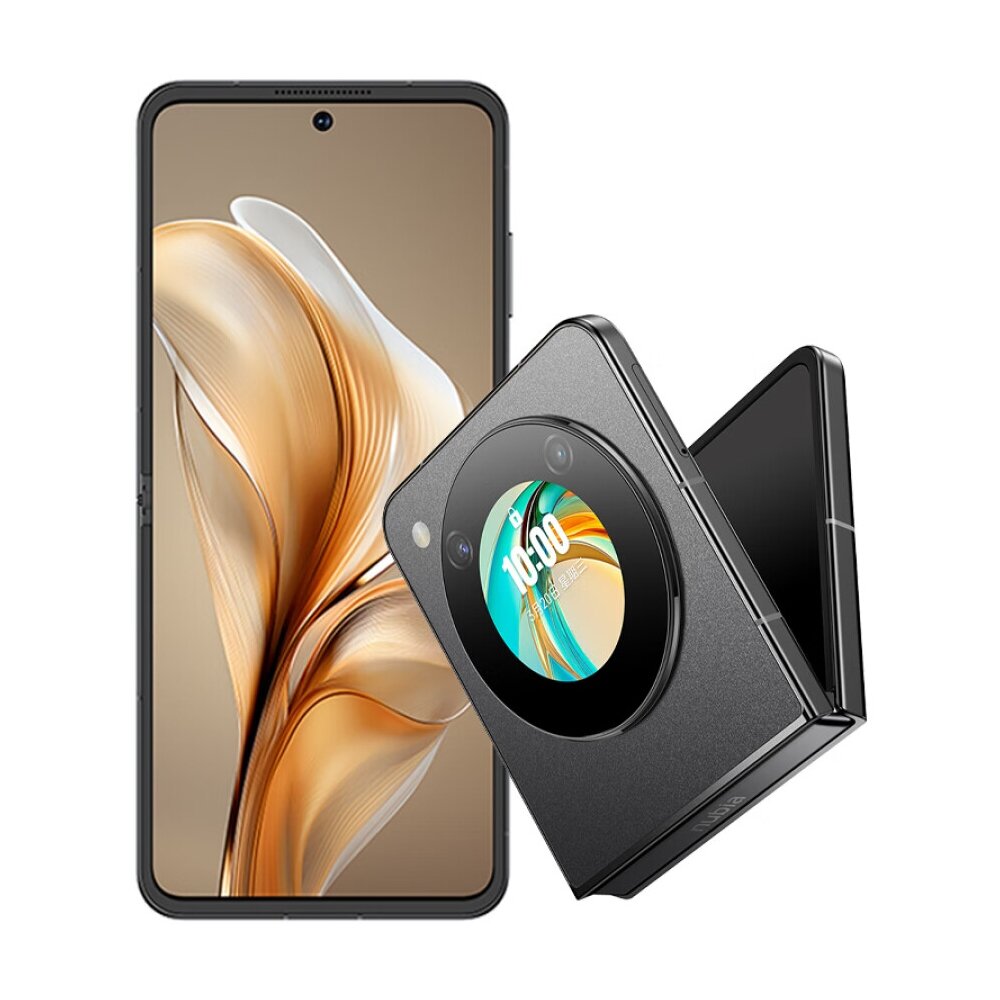 Смартфон ZTE Nubia Flip, Android, 8GB/256GB, 6.9", 120Hz, 50MP, черный
