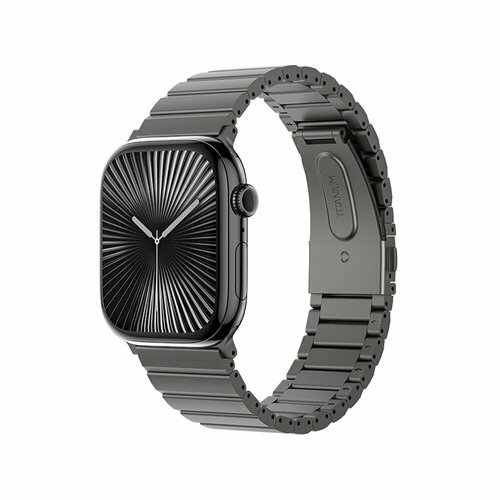 Титановый ремешок браслет Benks Adjustable для Apple Watch 4946454442 цвет натуральный титан TITANIUM 11988₽
