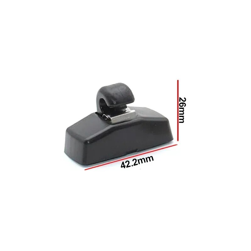 Крючок для солнцезащитного козырька, вешалка для VW Bora IV Golf 4 GTI Jetta A4 Passat B5 B6 Polo 9N Beetle Caddy Skoda Octavia 2 A5 1 шт, серый — фото 1