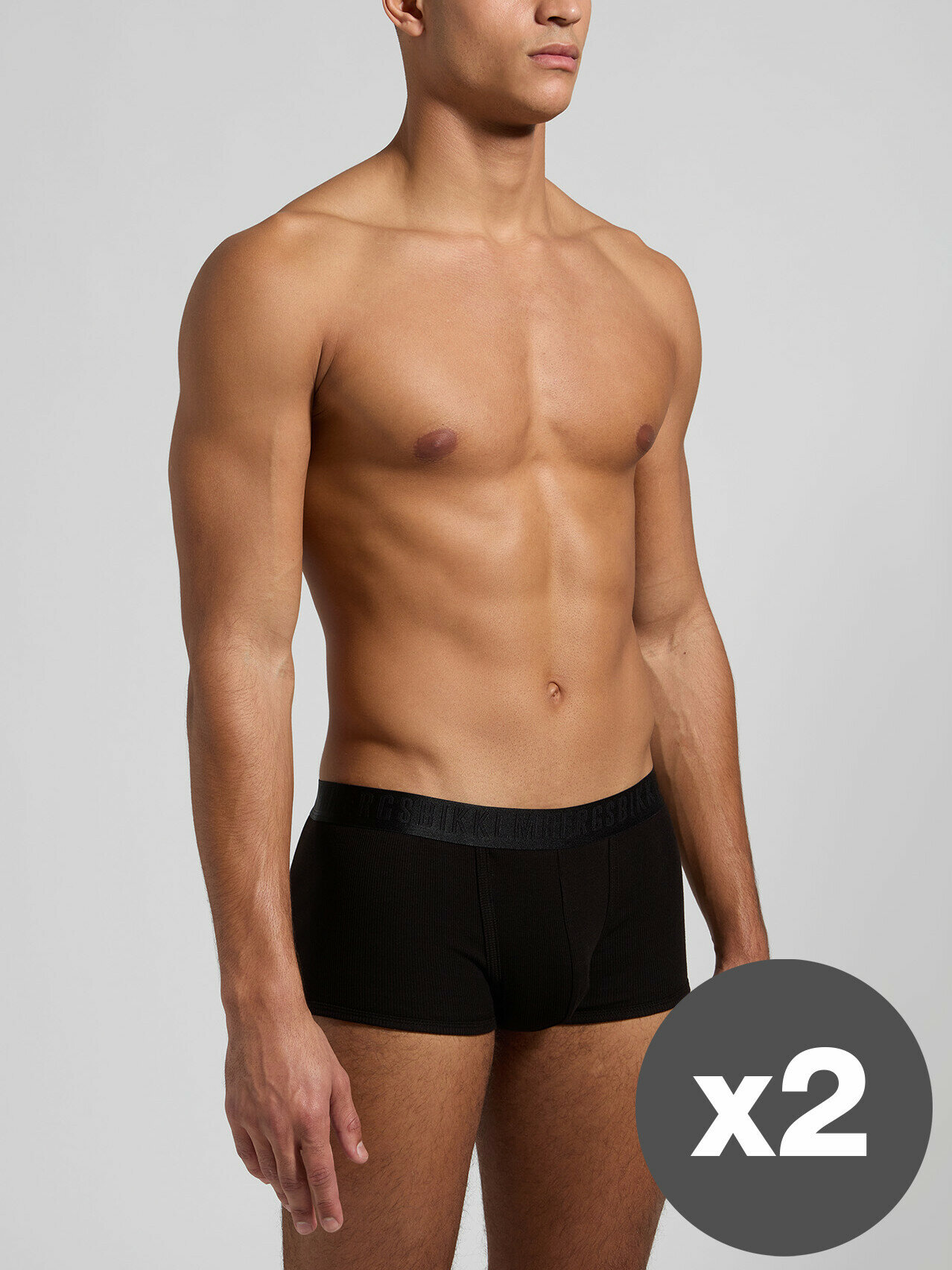 Трусы BIKKEMBERGS New Classic 2-Pack Men's Trunk, комплект из 2 шт., размер L, black