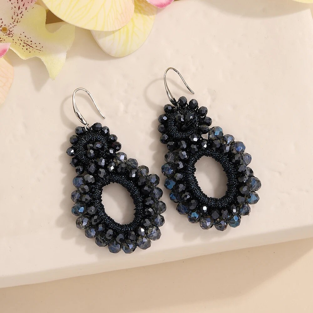 Серьги XCL dark blue