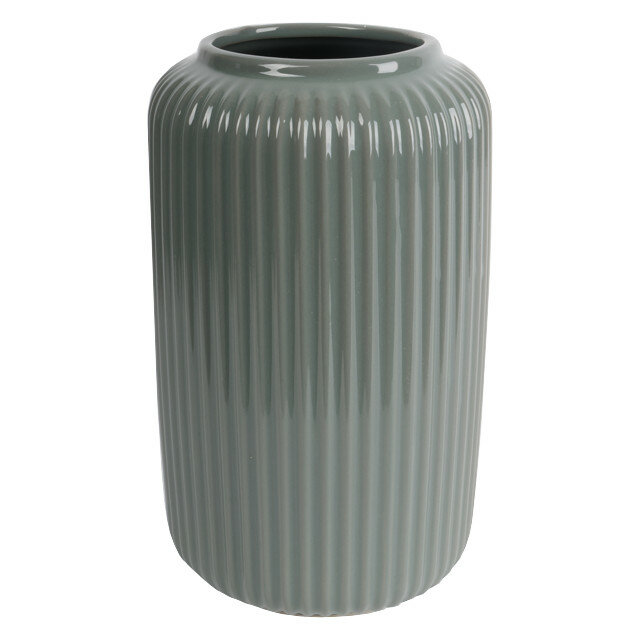Ваза TODELIA Лаверна 22см керамика серая
