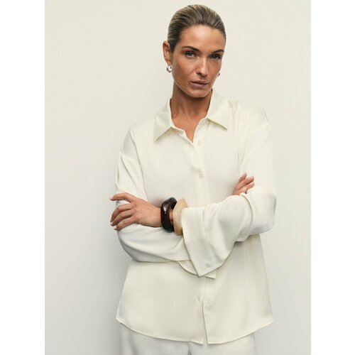 фото Блуза zarina, размер xl (ru 50), слоновая кость