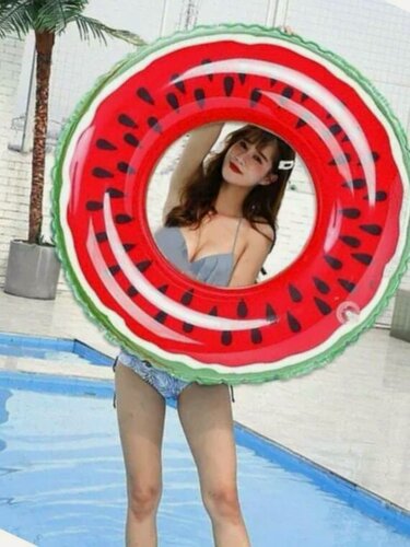 Изображение товара Надувной плавательный круг "Арбуз", 120 см