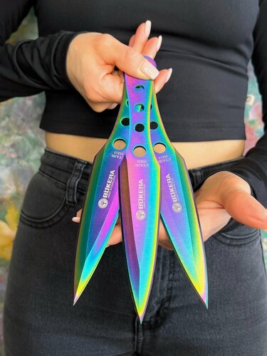 Изображение товара Набор тренировочных, спортивных ножей кунай арт. 348 / Не холодные ножи