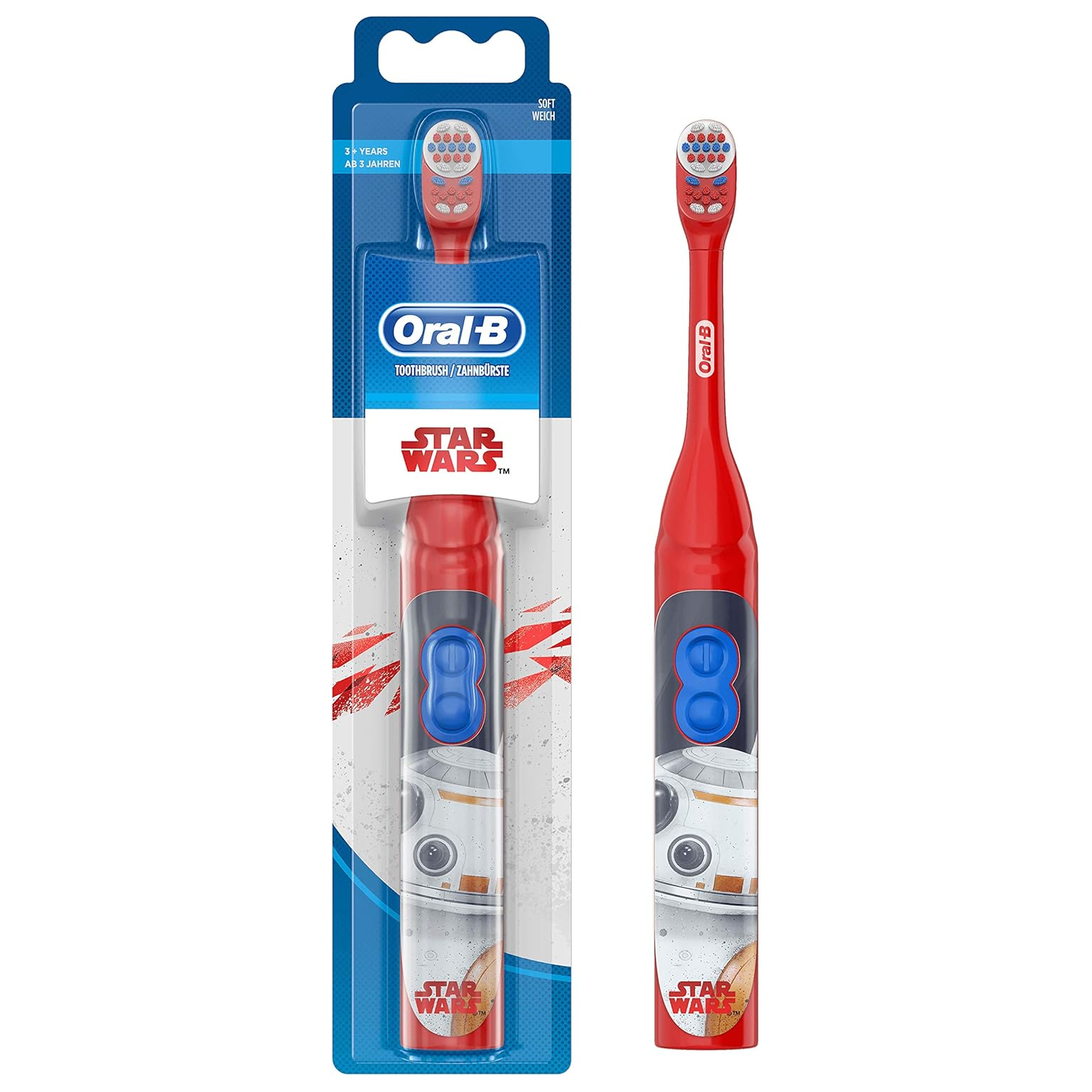 Электрическая зубная щетка Oral-B Stages Power Звездные войны (с 3 лет) с несменной насадкой