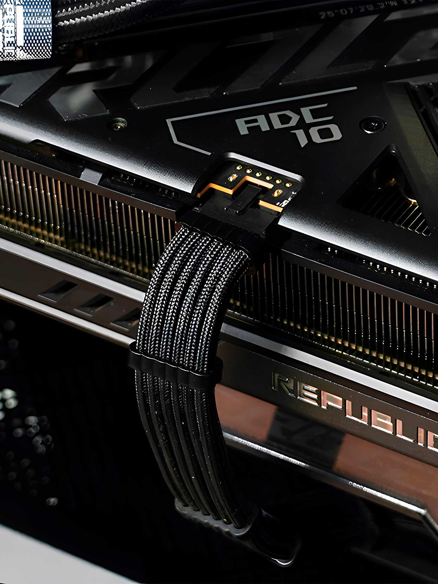Кабель удлинитель для видеокарты RTX 4070/Ti/Super/Ti Super 5070 питание Nvidia 12VHPWR 12+2pin 45см черный — фото 1