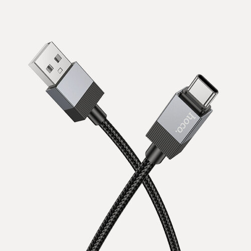 Изображение товара USB Кабель зарядки и передачу данных Type-C, HOCO, X110, 1м, черный 3 A