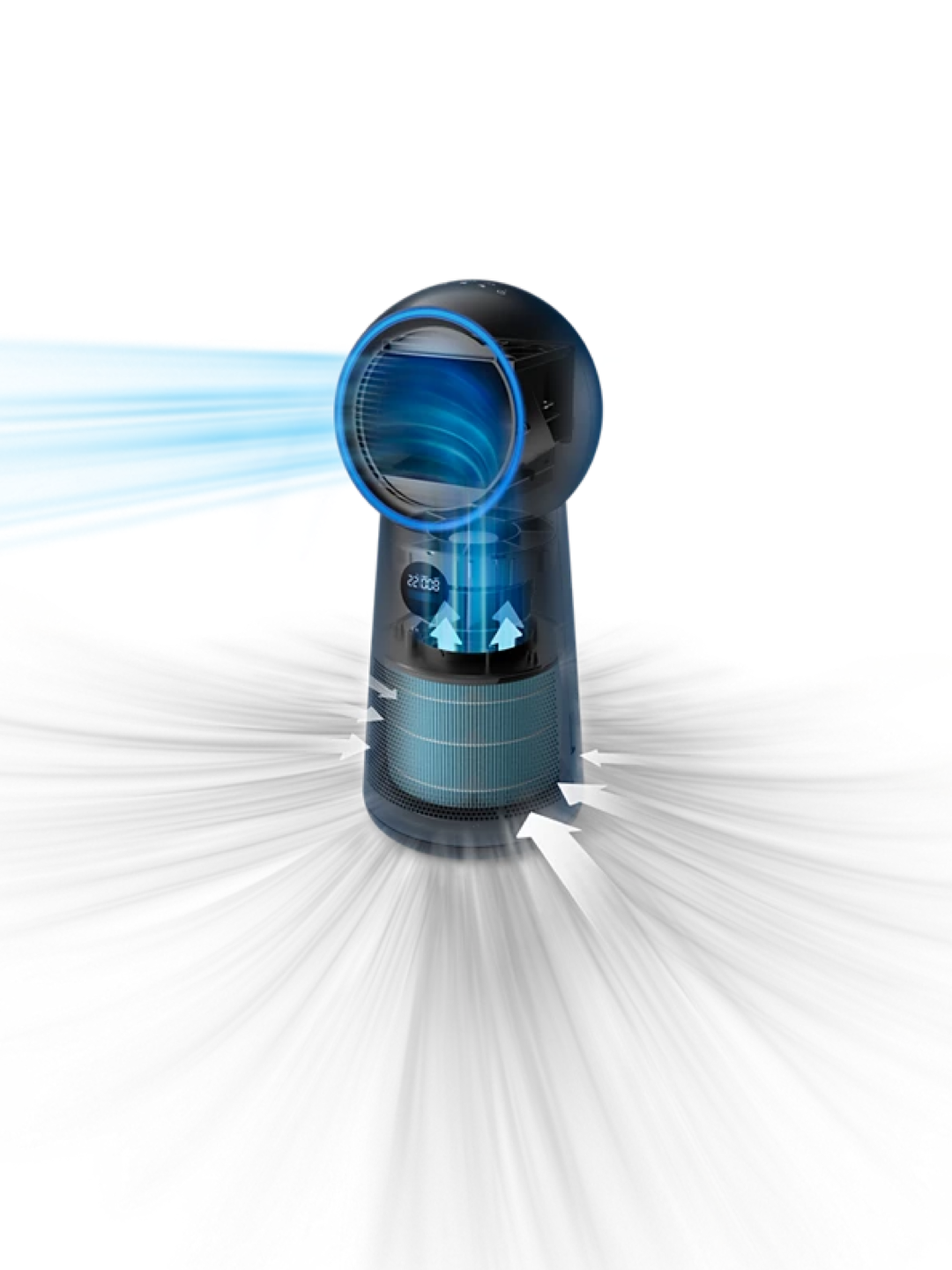 Очиститель воздуха Philips 2000 "3 в 1", воздушный поток до 165 куб. м/ч, очистка 99.95%
