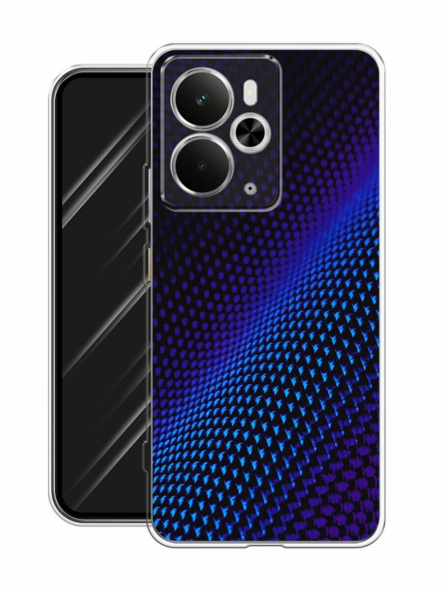 Чехол на Realme 14 5G / Реалми 14 5G с принтом "Синий карбон" — фото 1