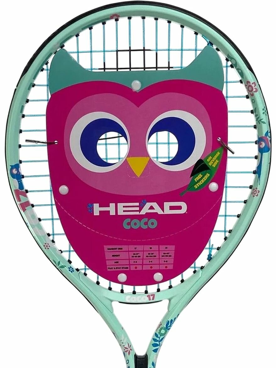 Ракетка Head Coco 17 зеленый Алюминий 235844SC05 — фото 1
