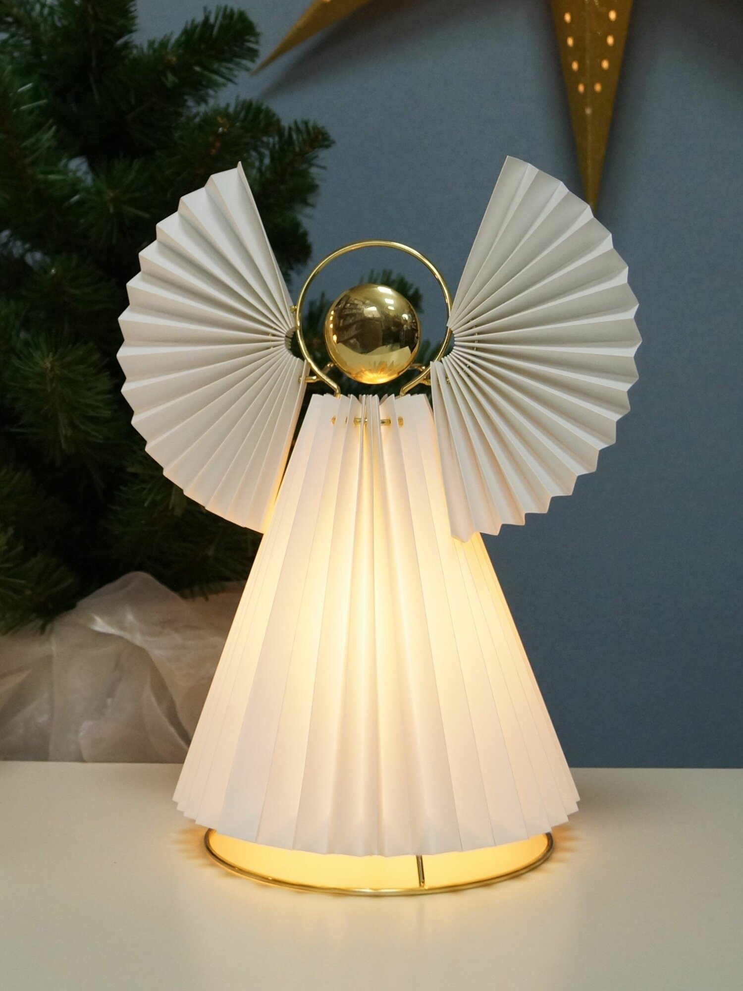 Светильник интерьерный ангел, высота 36,5 см, патрон Е14