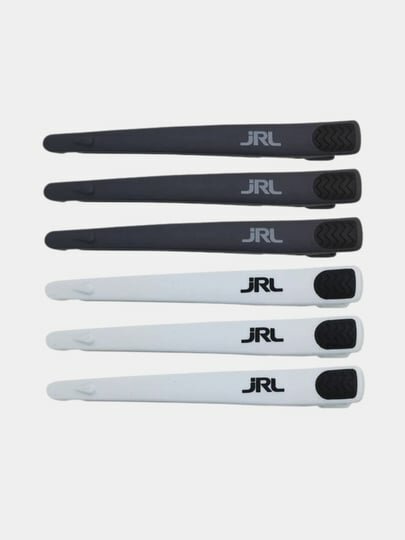 Зажимы для волос JRL, чёрно-белые, 1 пачке 6 шт