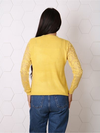 Свитер , размер OneSize, желтый — фото 1