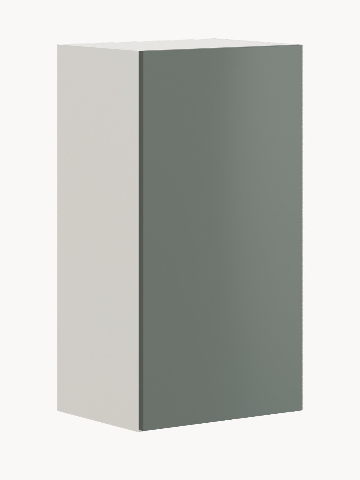 Кухонный модуль навесной шкаф Pragma Elinda ШхГхВ 40х31х75 см без ручки ЛДСП дымчатый зеленый