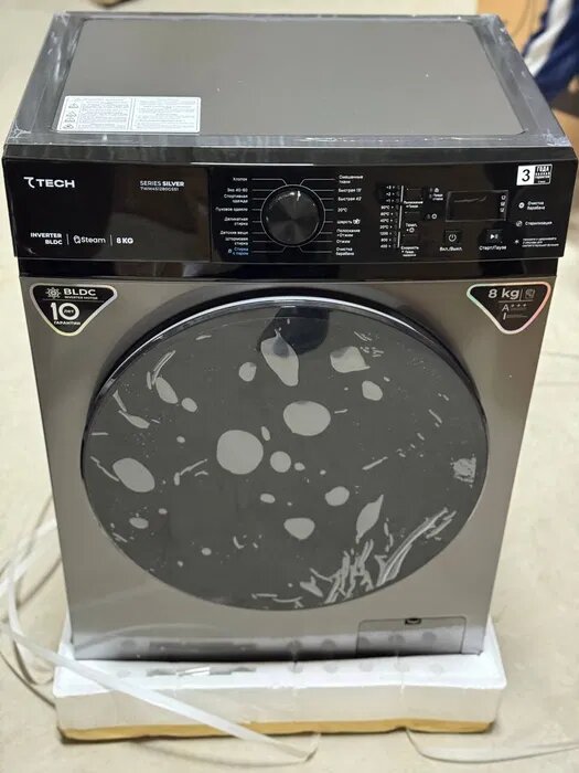 Стиральная машина 7 TECH Series 7WM4S1280GSS1, вертикальная загрузка, 12 программ, 8кг — фото 1