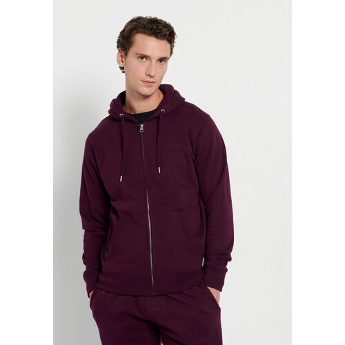 фото Толстовка funky buddha, размер xxl, бордовый, фиолетовый