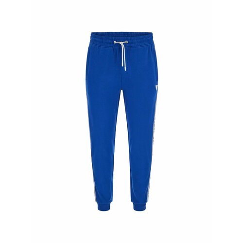 Брюки спортивные джоггеры GUESS, размер L, синий брюки джоггеры guess размер s синий