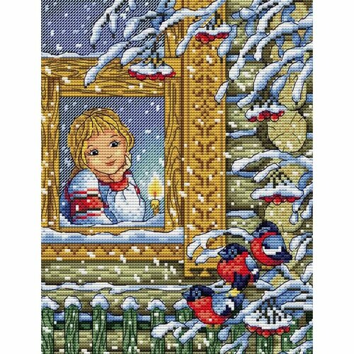 Зимний вечер, набор для вышивания