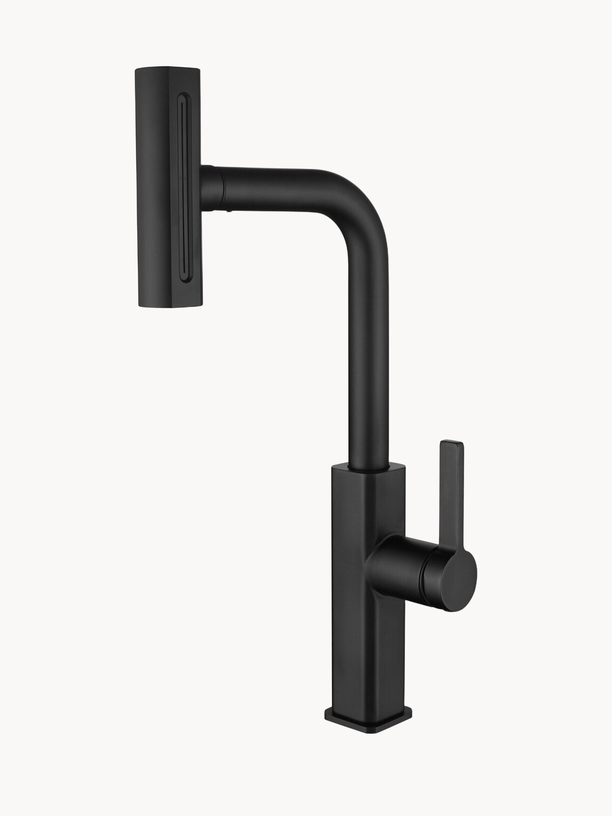 NEW. Смеситель для кухонной мойки ESKO Line с вытяжной режимной лейкой, черный матовый