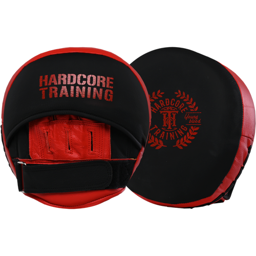 фото Профессиональные тренерские лапы для бокса hardcore training air pads red