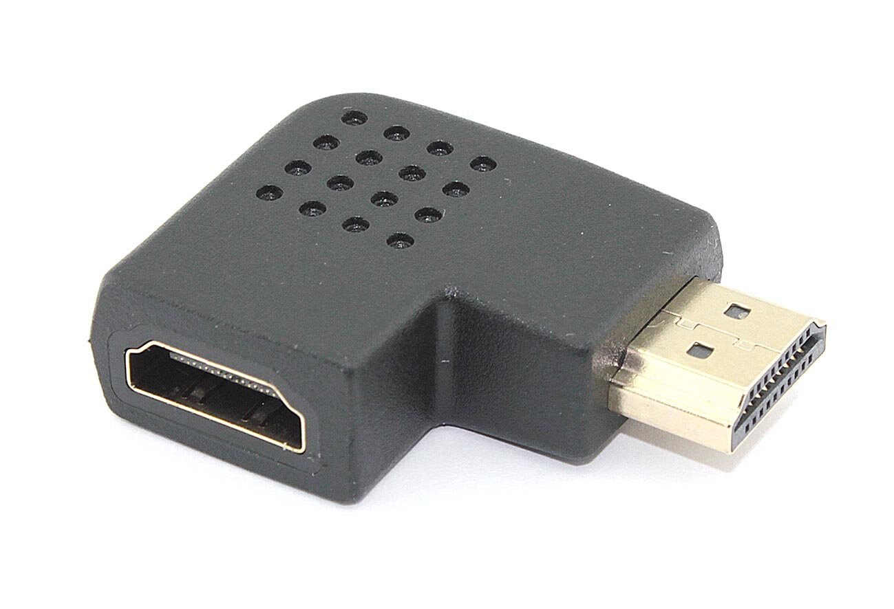 Удлинитель HDMI папа-мама угловой вправо