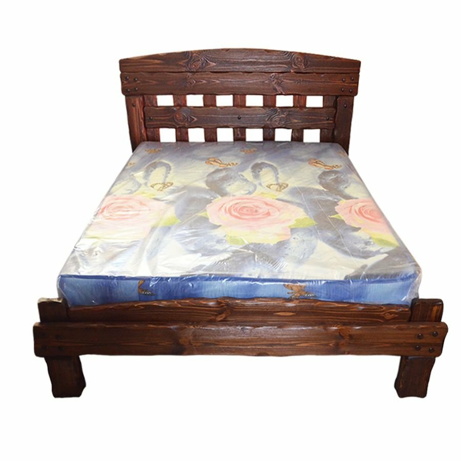 Кровать деревянная ммк-древ "Барин 1" 120*200 светлый орех