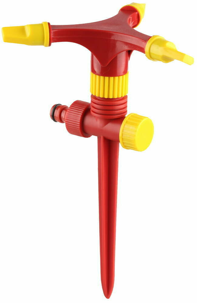 GRINDA GR-P, 90 м2 полив, на пике, 3 сопла, распылитель круговой, пластиковый