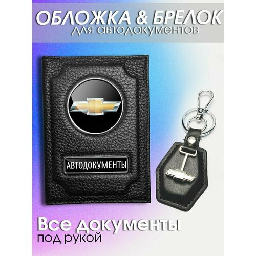 Обложка для автодокументов Аксессуары46, черный