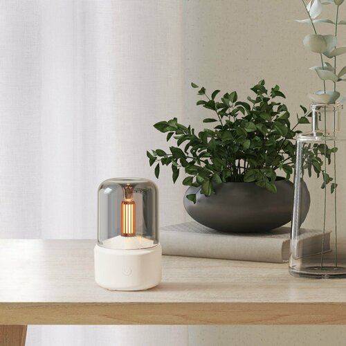 Аромадиффузор HM-9 с подсвечником ультразвуковой 120 мл от USB в комп подсветка белый 196200₽