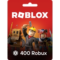 Подарочная карта для пополнения счета игровой валютой в Роблокс на 400 Robux, робукс