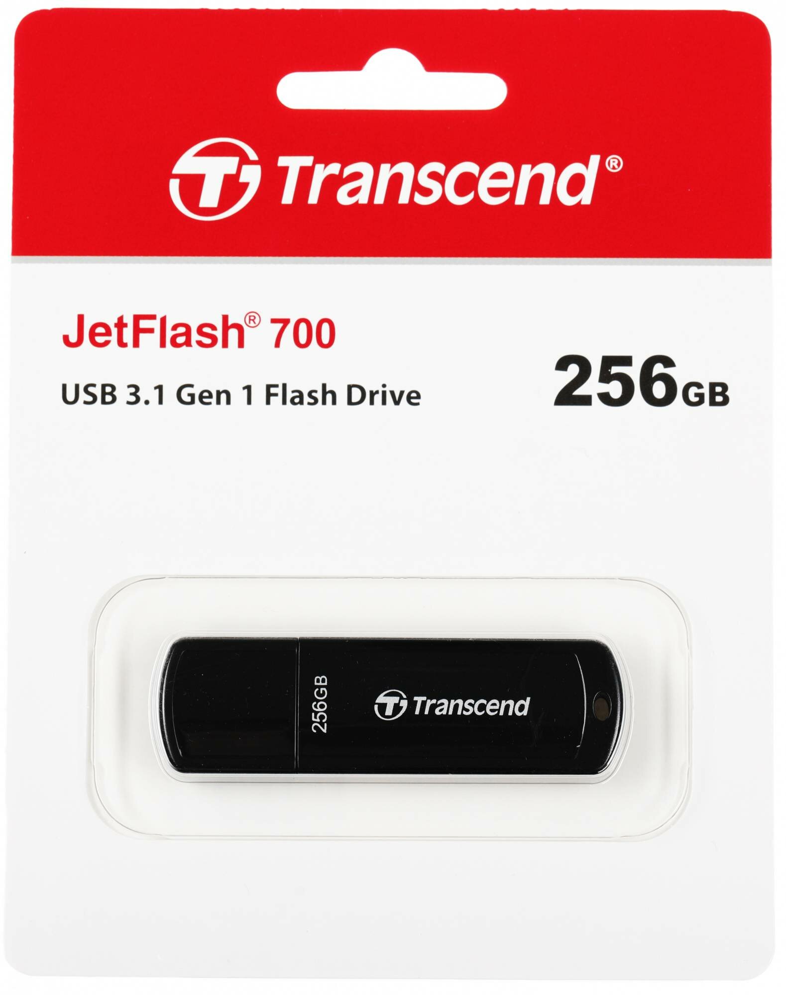 Флеш Диск Transcend 256GB Jetflash 700 TS256GJF700 USB3.0 черный