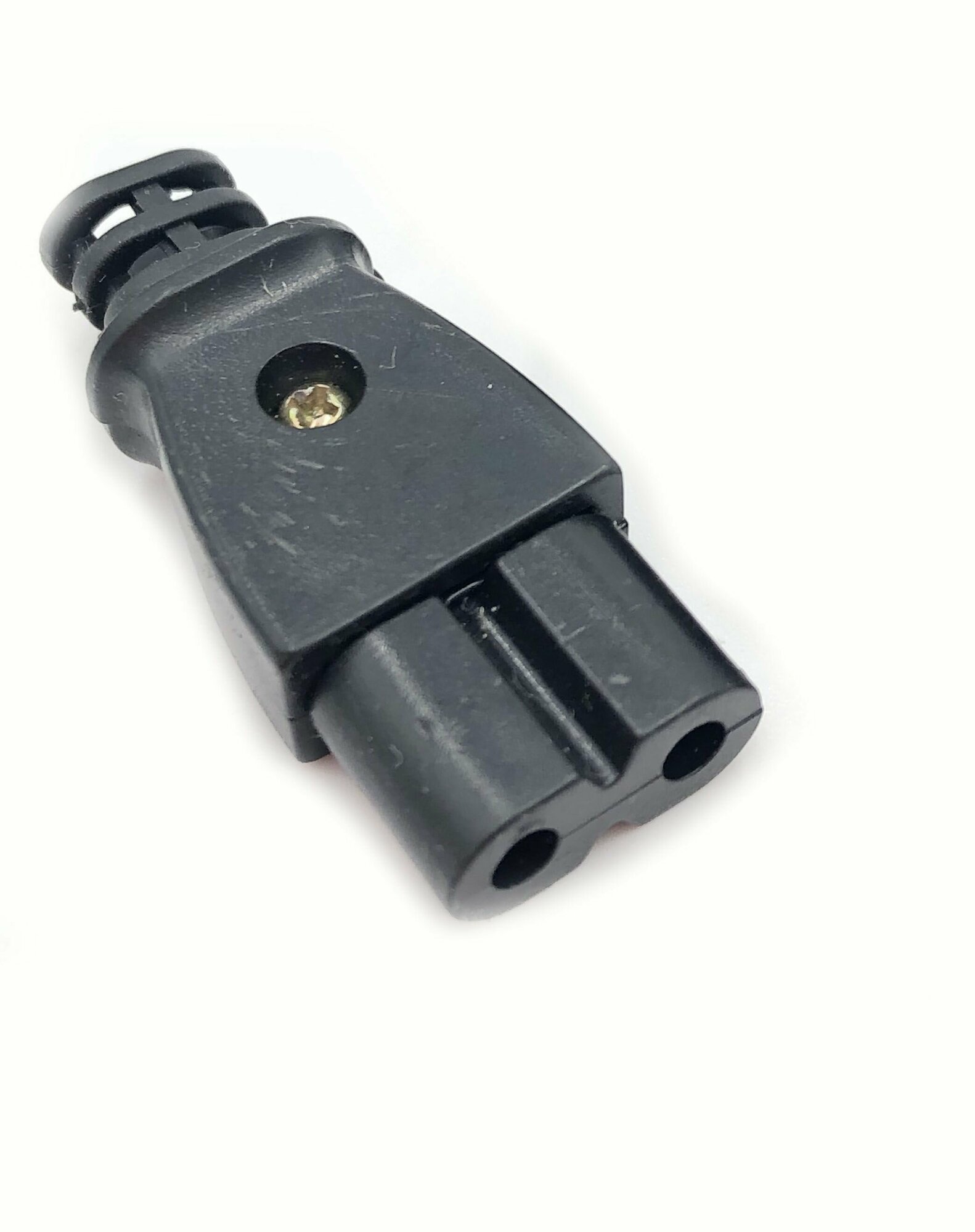 Гнездо сетевое "8" пластик на кабель разборное (1штука.) — фото 1