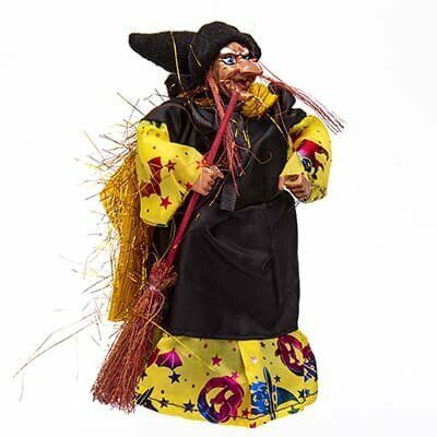 Игрушка кукла Баба Яга ведьма 16 см