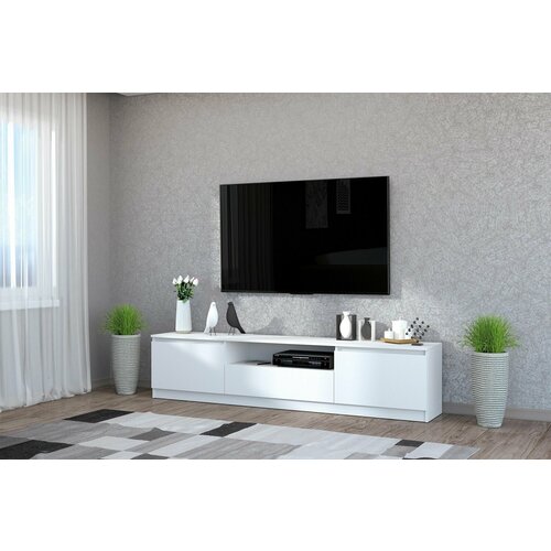 Тумба под ТВ Хилтон Белый Текстурный 7194₽