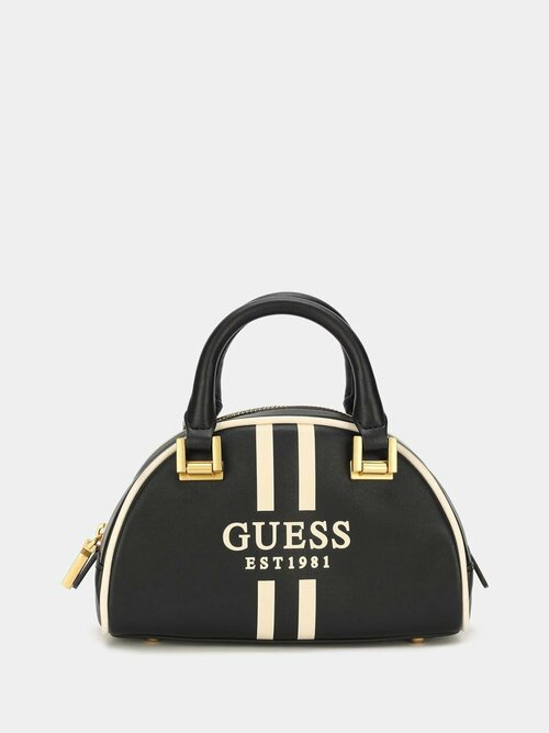 Сумка GUESS, фактура гладкая, белый, мультиколор