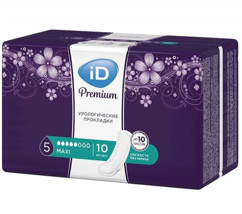 ID Protect Прокладки урологические Premium Maxi 10 шт