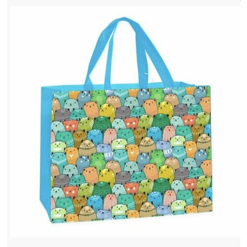 фото Сумка шоппер antella, голубой